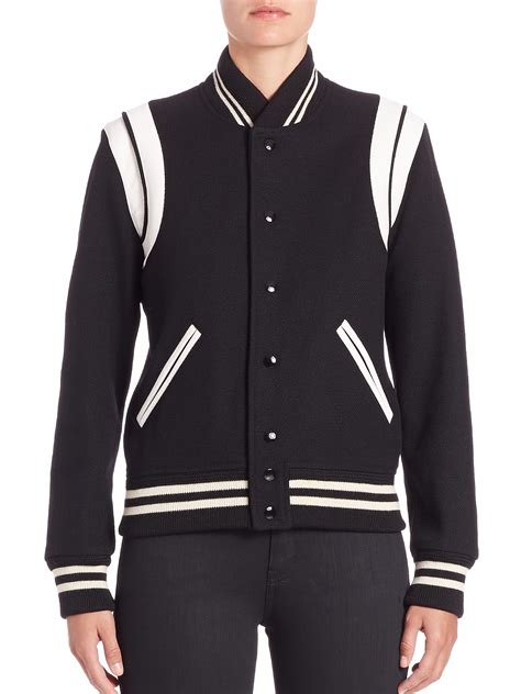 saint laurent teddy jacket replica ebay|saint laurent varsity jacket.